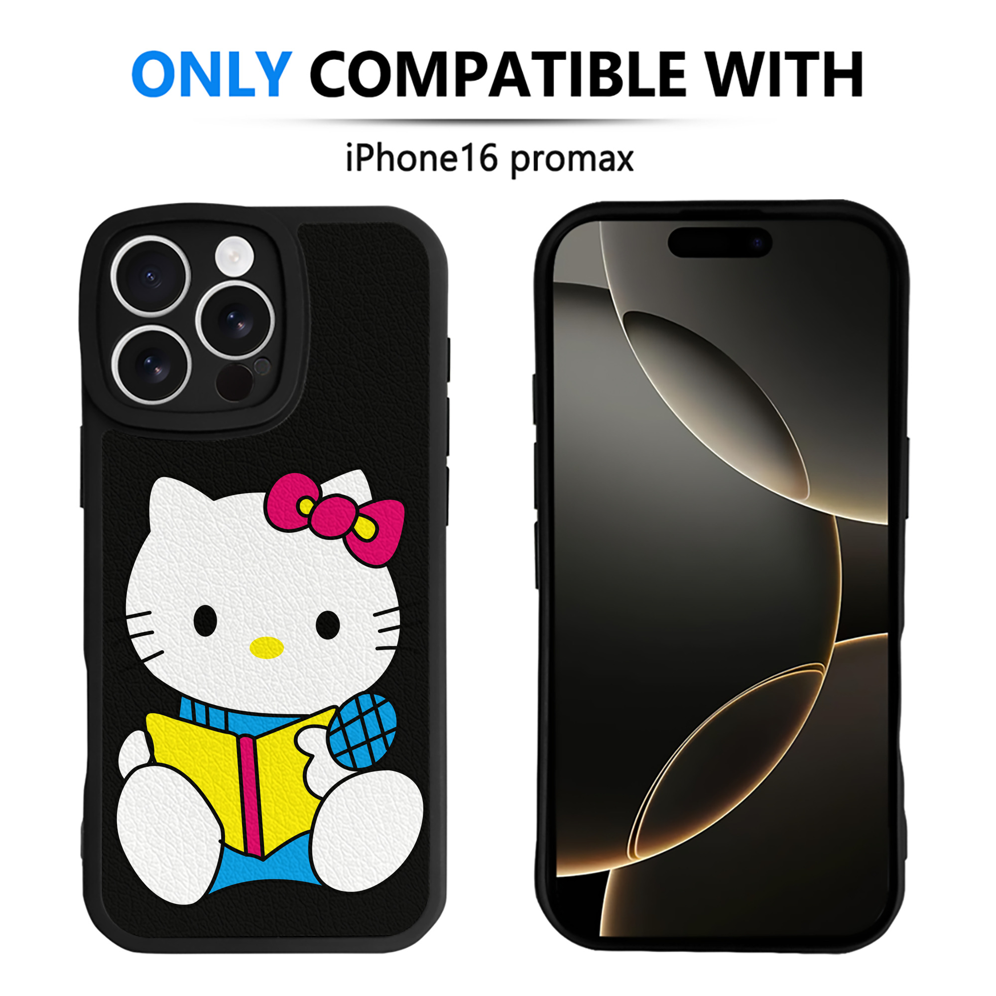 （画像用） Hello Kitty ハローキティ 【iPhone 16シリーズ対応】シリコンスマホケース（レザー調） 材質：シリコン